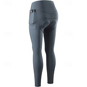 cheap Women&#039;s Pants, Shorts &amp; Skirts-WOSAWE Women&#039;s Cycling Tights Cycling Pants Bike Pants Bike Tights Relaxed Fit Sports Breathable Quick Dry Comfortable Black Grey Clothing Apparel Bike Wear