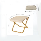 abordables Mobilier de camping-1pc tabouret pliable tabouret pliable avec sac de rangement - siège de camping portable et organisateur