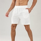 economico Pantaloncini casual-Per uomo Pantaloncini Pantaloncini estivi Pantaloncini casual Pantaloncini di velluto a coste Tasche A cordoncino Vita elastica Liscio Comfort Traspirante Breve Esterno Da mare Sport Informale Nero