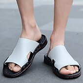 preiswerte Lässige Sandalen-lässige braune Slide-Sandalen für Herren mit Krokoprägung und strapazierfähiger Gummisohle – bequeme Outdoor-Schuhe für Sommer, Strand und Alltag