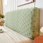 billiga Sängkläder Tillbehör-Stretch sänggavelöverdrag slipcover enfärgad dammskyddande sänggavel skydd överdrag
