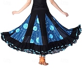 voordelige Ballroom danskleding-elegante ballroom dans latijns feest lange rok wedstrijd jurk