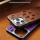 economico Cover per iPhone-telefono Custodia Per iPhone 16 Pro Max Plus iPhone 15 Pro Max iPhone 14 Pro Max iPhone 13 12 Pro Max Per retro Resistente agli urti Retrò pelle sintetica