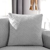 billige Trender innen puter-Chenille-blad quiltet putetrekk med bølget kant supermyke firkantede dekorative putetrekk sofa sofa stue