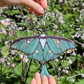 Χαμηλού Κόστους Διακόσμηση Αιθρίου-luna moth βιτρό κρεμαστά για τη γιορτή της μητέρας δώρα δώρο γενεθλίων για τη μαμά πεταλούδα βιτρό suncatcher τέχνη κήπου