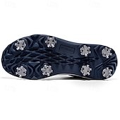 cheap Men&#039;s Golf Shoes-Men&#039;s Black and White Golf Shoes with Spiked Sole, Breathable Upper, and Lightweight Design for Comfort and Support on the Golf Course