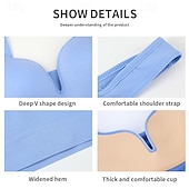 رخيصةأون حمالات صدر رياضية وصدريات-نسائي توب برا الملابس الداخلية حمالة الصدر مريح متنفس مقاومة الهزة حشوة متحركة بدون أسلاك سهل رياضة ألبسة رياضية أسود أبيض يوغا اللياقه البدنيه غير رسمي