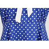 levne Šaty-Retro 50. léta Rockabilly Šaty Houpací šaty Maškarní kostým Dámské Karneval Plesová maškaráda Denní nošení loučení se svobodou nevěsty Dospělé Šaty Šaty pro návrat domů