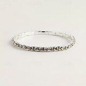 abordables Brazaletes-Pulsera de diamantes de imitación de lujo con capas, bendecida y afortunada, joyería de plata para regalo de boda, fiesta de graduación