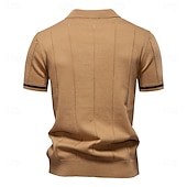 halpa Miesten Elite Polo-Miesten Polo Neulo poolo Muodollinen Työ Sänkyjen avaus Neljänneksen postinumero Lyhythihainen Yhtenäinen väri Sulkea jnk vetoketju Kevät Tumman harmaa Musta Valkoinen Laivaston sininen Khaki Harmaa