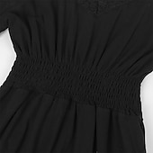 economico Vestito-Elegante Medievale Rinascimento Abito da cocktail Fiera del Ren Vichingo Elfico Tinta unica Per donna Celtico Costumi da pirata Fantasia Halloween Carnevale Mascherata Carnevale Halloween Mascherata