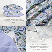 billiga 100% bomull-Blommig Duvet Överdrag Fullstor Sängset Sängset Täcke Överdrag Mjuk Lätt Komforter Överdrag med 2 Kuddöverdrag för Sommar Vår