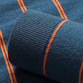 preiswerte Herren Elite Polo-Herren-Poloshirt aus Wolle, Strick, Polopullover, formell, Arbeit, Umlegekragen, langärmlig, modern, bequem, gestreift, Knöpfe, Streifen, Frühling, Frühling &amp; Herbst, normale Passform, Marineblau, Blau, Dunkelgrün, Braun, Polo