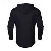 preiswerte Basic-T-Shirts-Herren T Shirt Henley Hemd T-Shirt Langarmshirt Langarm Henley Frühling Herbst Einfach Mode Designer Basic Knöpfe Urlaub Straße Ausgehen Schwarz Weiß Marineblau Top T-Shirt für Herren