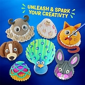 abordables Articles de fête-kit de peinture de coquillages pour enfants - arts &amp;cadeaux d&#039;artisanat pour garçons et filles - kits d&#039;activités d&#039;artisanat de Pâques - jouets cadeaux d&#039;activités artistiques créatives pour les 6 7