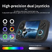 baratos Consoles de Jogos-console de jogos portátil rg cubexx tela 3,95&#039;&#039;ips sistema linux saída de vídeo leitor de e-book wiliwili console multifuncional