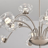 economico Luci a sospensione-sputnik design lampada a sospensione metallo stile floreale anodizzato moderno country 75cm 110-240v