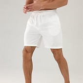 economico Pantaloncini casual-Per uomo Pantaloncini Pantaloncini estivi Pantaloncini casual Pantaloncini di velluto a coste Tasche A cordoncino Vita elastica Liscio Comfort Traspirante Breve Esterno Da mare Sport Informale Nero