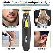 economico Rasatura e depilazione-mlg rasoio elettrico per uomo e donna trimmer portatile per tutto il corpo usb lama a forma di t rasoio per barba ascelle per lavabile