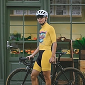 Недорогие Комплекты мужской одежды-Муж. Велокофты и велошорты Мультипликация С короткими рукавами Велоспорт Наборы одежды с 3 задними карманами Горные велосипеды Шоссейные велосипеды