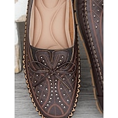 ieftine Mocasini de Damă-mocasini mocasini pentru femei – pantofi moi cu detaliu fundita si design cu strasuri, ideali pentru confort casual si plimbari primavara/vara