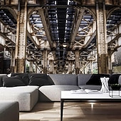 billige Tapet-Landskap Hule 3D Tapet Hjem Dekorasjon Vegg Mural Rull Peel og Stick Avtagbart PVC/Vinyl Materiale Selvklebende/Krever Lim Veggdekorasjon Stue