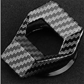 preiswerte Anhänger &amp; Ornamente fürs Auto-Kohlefaser Auto Motor Start Stop Schalter Knopfabdeckung Zündung Kratzschutz dekoratives Auto Autozubehör Interieur Auto-Styling