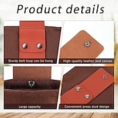 cheap Camping Accessories-Heavy Duty Canvas Foraging Waist Bag - Portable Outdoor Gathering Pouch with Adjustable Belt