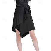 Χαμηλού Κόστους Λατινικές φούστες-γυναικεία φορέματα λάτιν σάλσα ταγκό πατινάζ μαντίλι χορού κούνια ρούμπα chacha χωλ κοστούμι