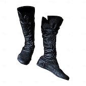 cheap Medieval-Vintage Medieval Renaissance Flat Jazz Boots Ren Faire Pirate Viking Ranger Archery Men&#039;s Women&#039;s Unisex Halloween Carnival Party Casual Daily LARP Adults&#039; Shoes All Seasons