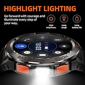 Χαμηλού Κόστους Smartwatch-696 GS500 Εξυπνο ρολόι 1.43 inch Έξυπνο ρολόι Bluetooth Βηματόμετρο Υπενθύμιση Κλήσης Παρακολούθηση Ύπνου Συμβατό με Android iOS Γυναικεία Άντρες Κλήσεις Hands-Free Υπενθύμιση Μηνύματος IP 67