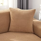 billige Trender innen puter-Chenille-blad quiltet putetrekk med bølget kant supermyke firkantede dekorative putetrekk sofa sofa stue
