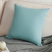 billige Trender innen puter-Dekorative Kasteputer Deksel Ensfarget 1PC Bomull Myk Kvadratisk Sofa Pute Sak Puteputer Soverom Stue Sofa Stol