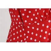 levne Šaty-Retro 50. léta Rockabilly Šaty Houpací šaty Maškarní kostým Dámské Karneval Plesová maškaráda Denní nošení loučení se svobodou nevěsty Dospělé Šaty Šaty pro návrat domů