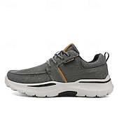 cheap Men&#039;s Sneakers-Men&#039;s Beige Sports Sneakers with Cushioned Sole and Breathable Fabric – Classic Casual Walking Shoes for Outdoor and Daily Wear