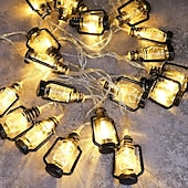 levne USB String světla-20/40 led retro světelný řetěz světla do ložnice ložnice zahradní festival domácí interiérový ramadánový festival dekorace mini petrolejový řetěz (teplé světlo)