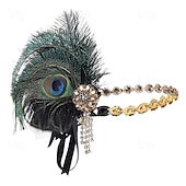 billige Tilbehør og mer-De livlige 20-årene 1920-tallet Hatter Den store Gatsby Charleston Dame Nytt År Maskerade Fest Utdrikningslag Voksne Hatt