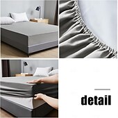 abordables Parures de draps-Protector de matelas imperméable Housse de matelas ajustée Protéger le lit Reine Pleine Roi Housse de lit protectrice douce Draps ajustés respirants confortables Protection à 5 côtés contre les