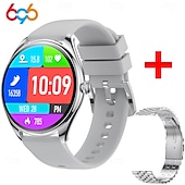 お買い得  スマートウォッチ-696 MT55 スマートウォッチ 1.43 インチ スマート·ウォッチ ブルートゥース ECG + PPG 歩数計 着信通知 と互換性があります Android iOS 女性 男性 ハンドフリーコール メッセージ受信通知 IP 67 46mmの時計ケース