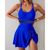 levne Surfovací tankiny a bikiny-Dámské Plavky Vázáno Plavky Jednobarevné Plavky Černá Fialová Prodyšné Rychleschnoucí Lehká váha Bez rukávů - Plavání Surfování Plážové Léto Jaro