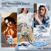 abordables Carcasas iPhone-teléfono Funda Para iPhone 16 Pro Max Plus iPhone 15 Pro Max Plus iPhone 14 13 12 Pro Max Plus Funda Trasera con Soporte Magnética Antigolpes Retro ordenador personal