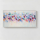 economico Quadri paesaggistici-grande dipinto a olio astratto rosa dipinto a mano dipinto colorato fatto a mano arte moderna per ufficio dipinto floreale dipinto astratto colorato per la decorazione della parete del soggiorno