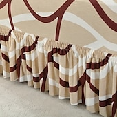 baratos Cobertura de Sofa-1 peça capa de sofá elástica com saia capa de sofá impressa protetor de móveis para quarto sala de estar decoração de casa
