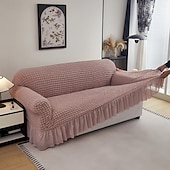 cheap Sofa Cover-Elastic Jacquard Fabric Sofa Cover Stretch Couch Cover Sectional L Shape Sofa Slipcover Corner Case for Living Room 1/2/3/4 Seat