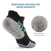 abordables chaussettes pour hommes-Homme 3 paires Paquets multiples Chaussettes Chaussettes de Course Chaussettes décontractées Noir + Blanc + Gris Noir Couleur Bloc de couleur Vacances Sport &amp; Loisir du quotidien Basique Moyen