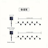 お買い得  ソーラーストリングライト-5m-20LED/6.5m-30LED 屋外ソーラーモロッコボールライトストリング 中庭 ガーデンフェンス バルコニーステップ フェスティバル ウェディング 雰囲気 装飾ライトストリング