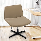ieftine Futon Sofa Cover-Huse pentru scaun fără brațe, huse moale pentru scaun de birou, rezistente la zgârieturi de pisică