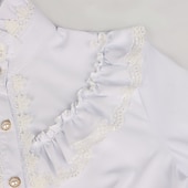 levne Topy-Retro Rokoko Středověké Halenka / košile Upír Princeznovské Krajka Mašle Pevná barva Dámské Pirát Královský Steampunk Plesová maškaráda Běžné / Denní Dospělé Halenka