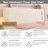 cheap Bedding Accessories-Bed Headboards Cover Slipcover, Dust Proof Stretch Thicken Bed Head Padded Protector Cover, Washable Cooling Headboard Protector Cover