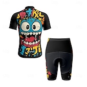 Недорогие Комплекты мужской одежды-Муж. Велокофты и велошорты Мультипликация С короткими рукавами Велоспорт Наборы одежды с 3 задними карманами Горные велосипеды Шоссейные велосипеды